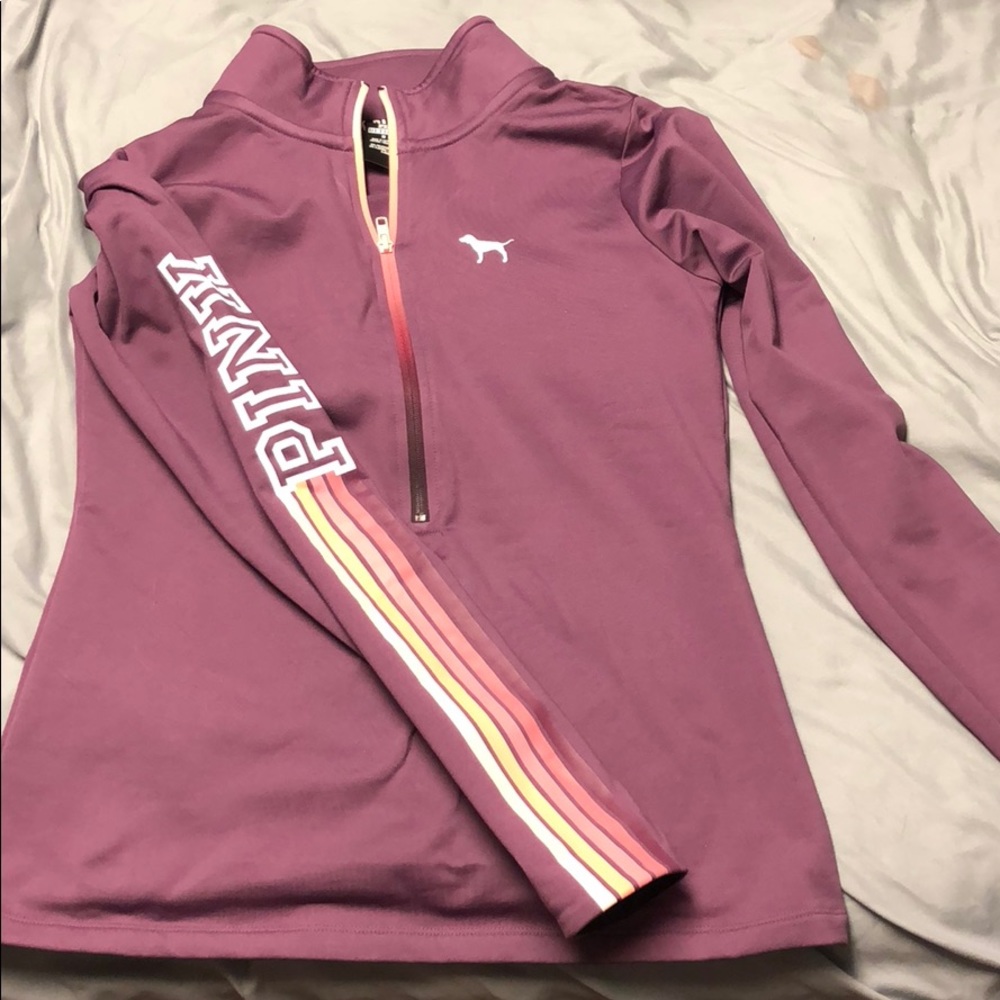 Pink medium 3/4 zip
